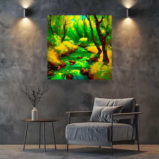 Wood Green No.WG1, Canvas Wall Art, Vivid Colours, Unique Wall Art, Unique Image, Box Canvas, Art Is A Gift For A Lifetime.