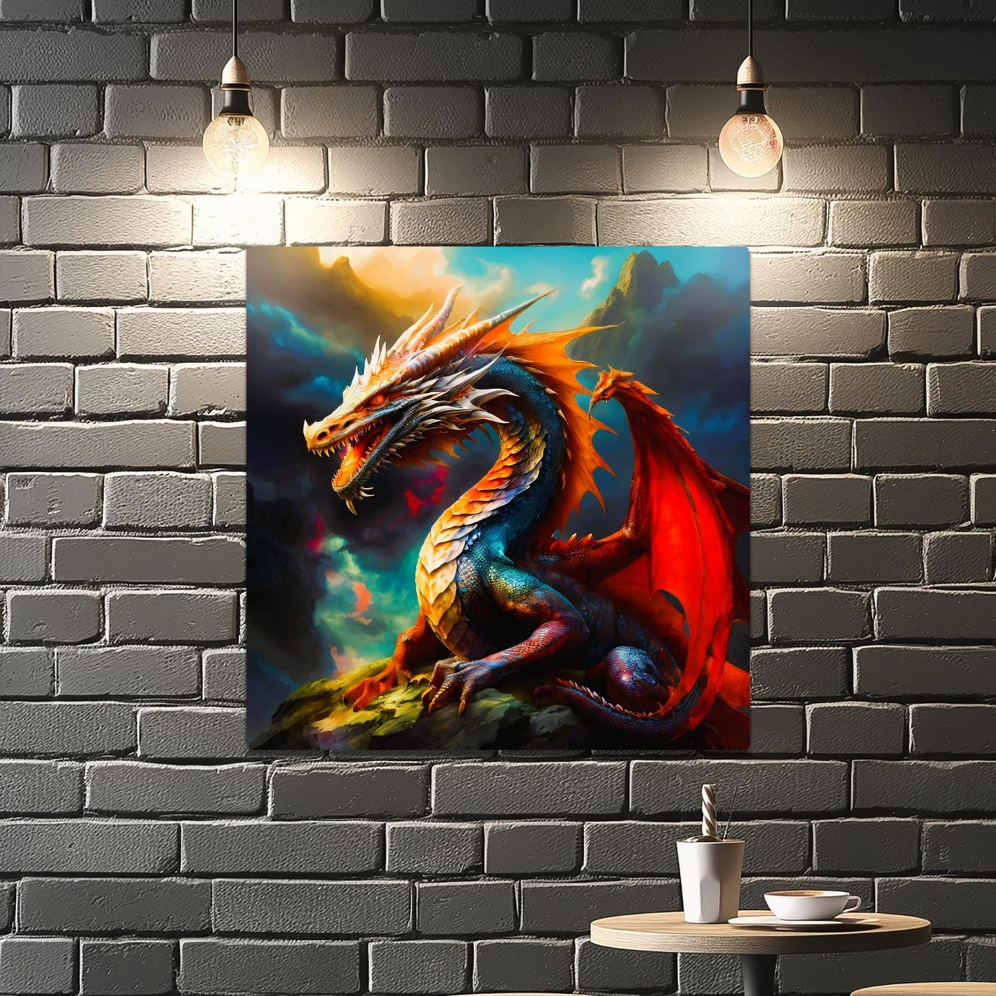 Dragon D3, Printed On Gloss Aluminium To Enhances Colours And Detail, Unique Wall Print, A Gift For A Lifetime..