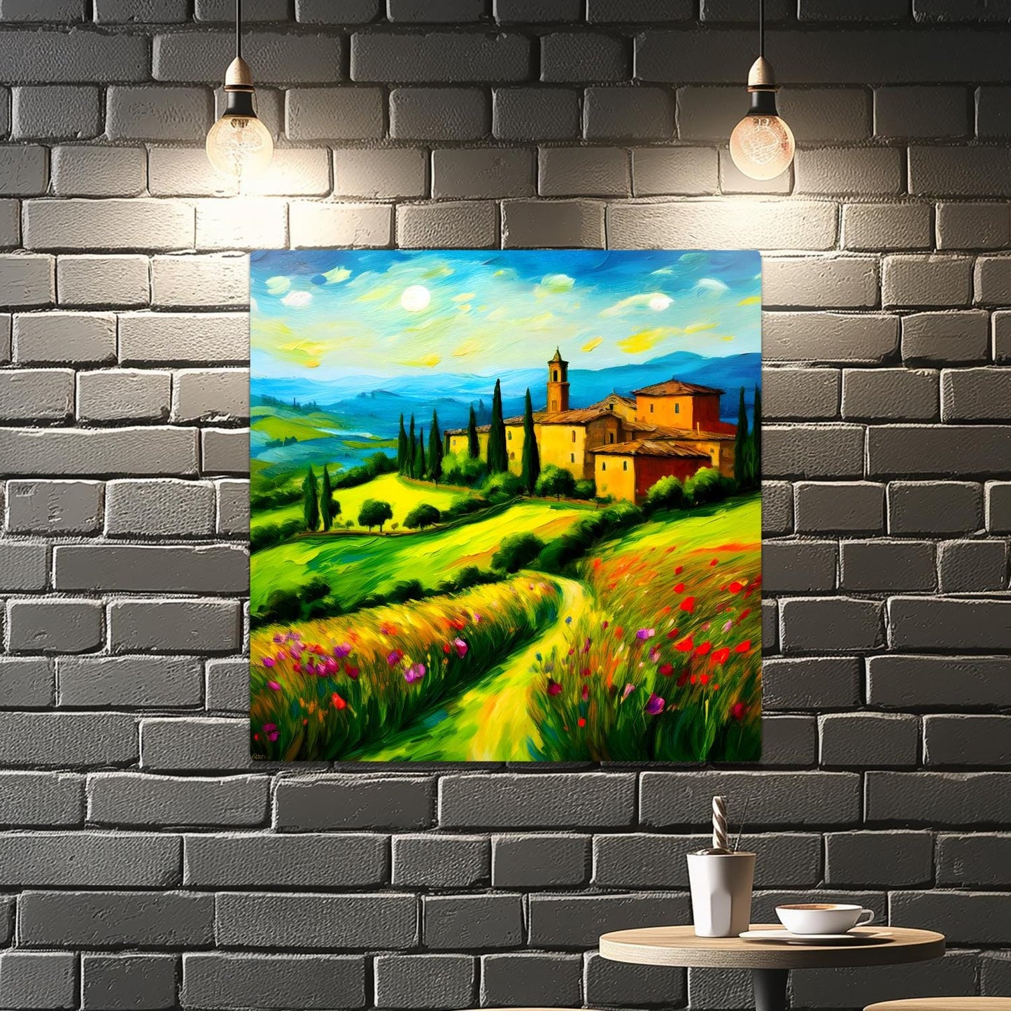Italian Countryside No2, Printed On Steel, Unique Image, Original Print, Highly Detailed, Vibrant Colours, A Gift That Lasts Forever