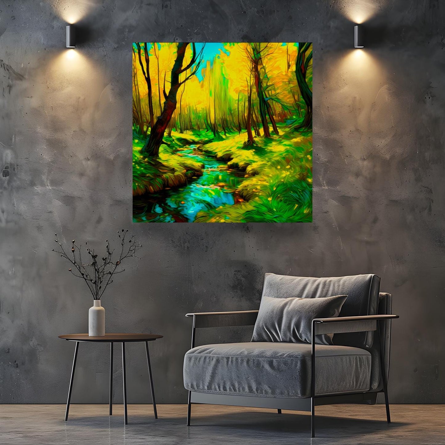 Wood Green No.WG2, Canvas Wall Art, Vivid Colours, Unique Wall Art, Unique Image, Box Canvas, Art Is A Gift For A Lifetime.
