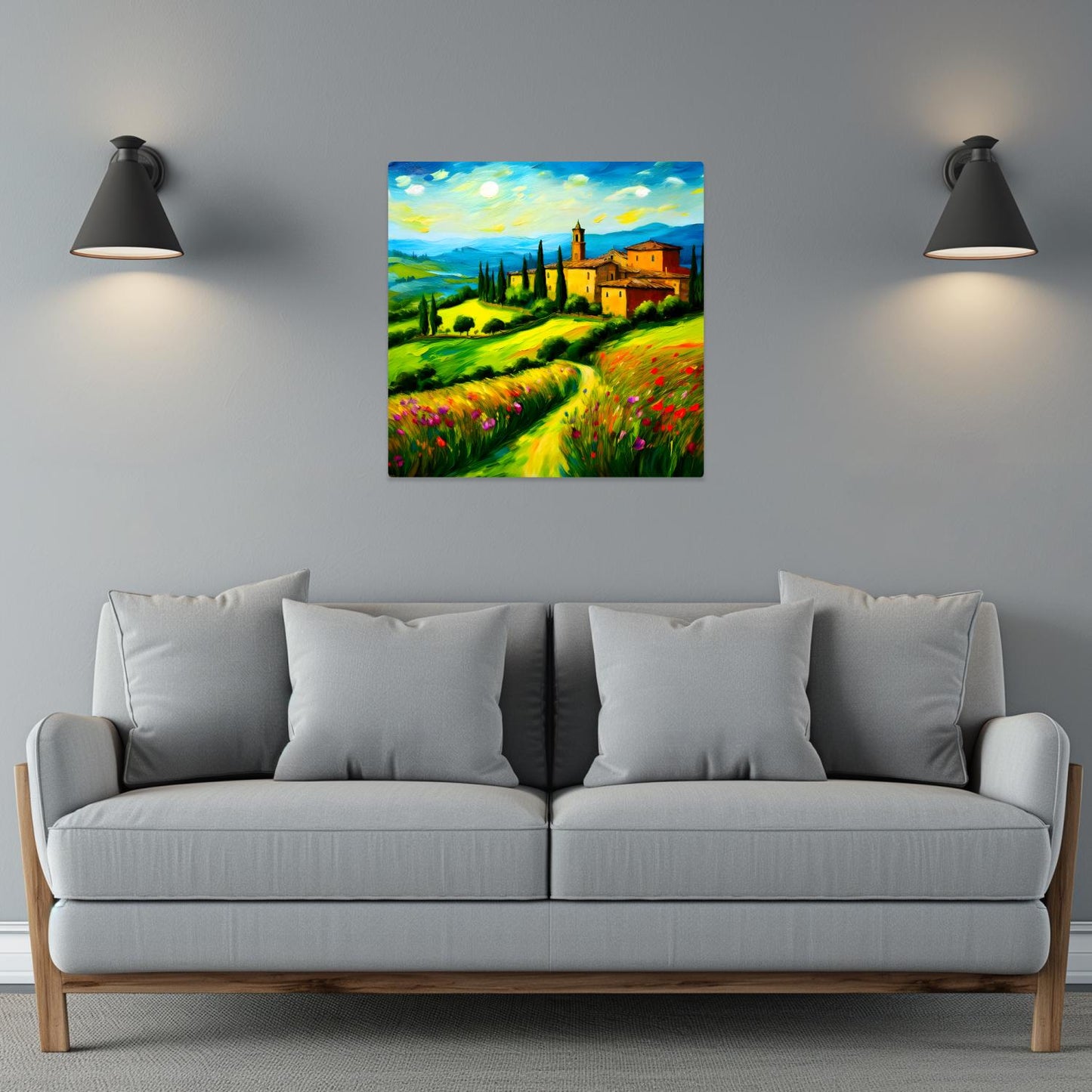Italian Countryside No2, Printed On Steel, Unique Image, Original Print, Highly Detailed, Vibrant Colours, A Gift That Lasts Forever