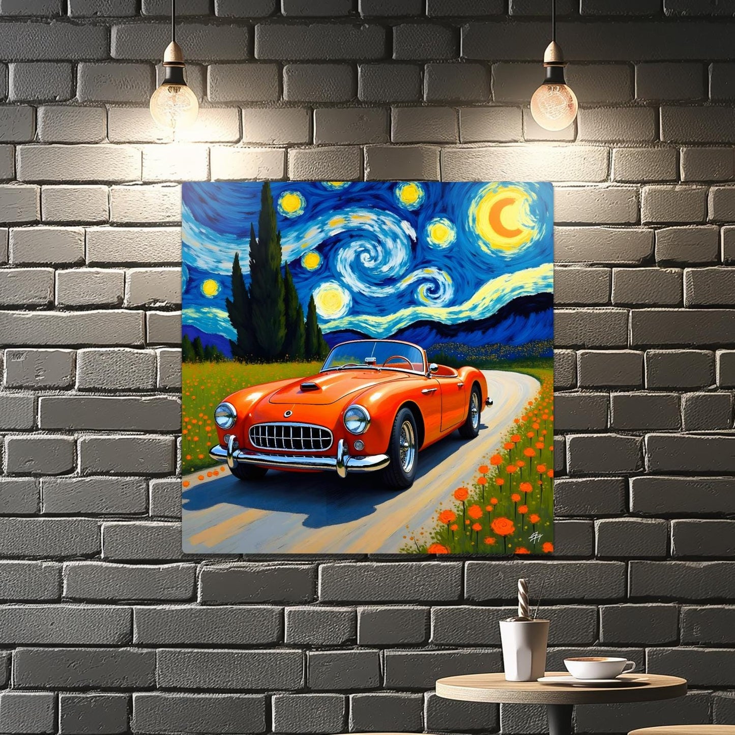 Car No7, Printed On Steel, Unique Image, Original Print, Highly Detailed, Great Gift Idea, Vibrant Colours, A Gift That Lasts Forever