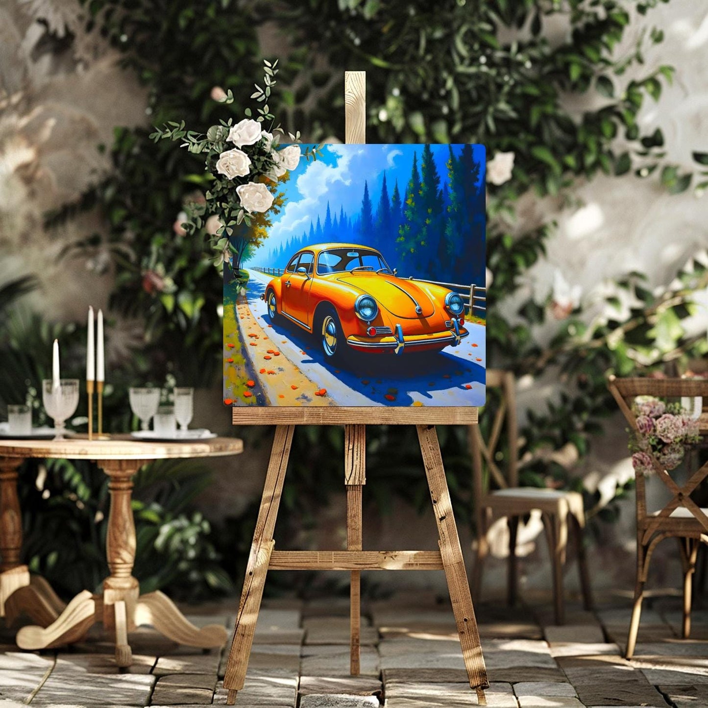 Motor Car No.C8, Printed On Steel, Unique Image, Original Print, Highly Detailed, Vibrant Colours, A Gift That Lasts Forever
