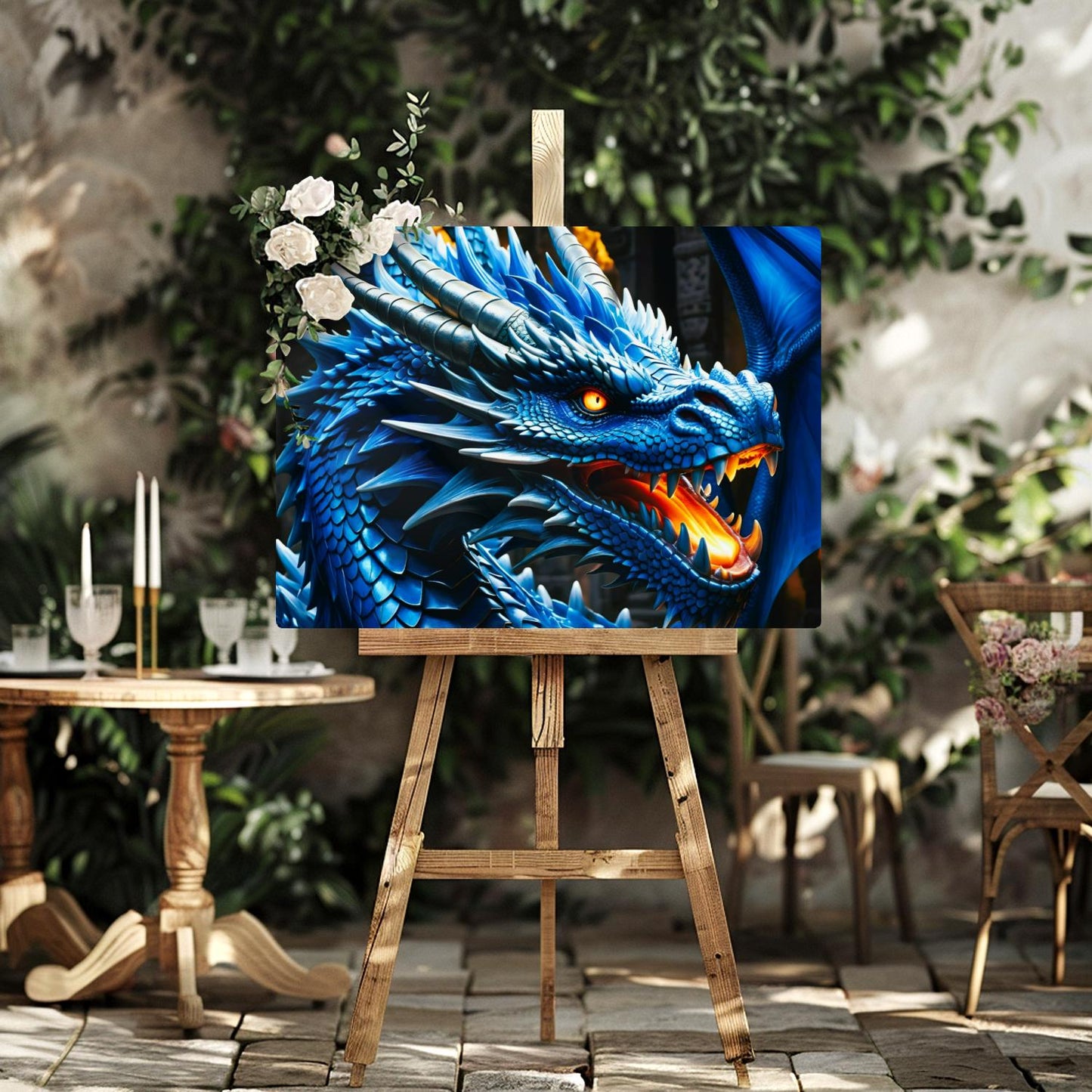 The Blue Dragon, Printed On Gloss Aluminium To Enhance Colours And Detail, Unique Wall Print, A Gift For A Lifetime...