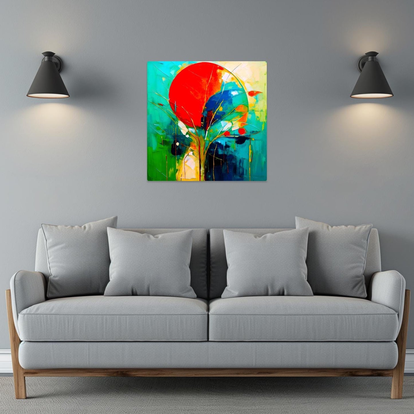 Abstract Sun No.AS3, Printed On Steel, Unique Images, Vibrant Colours, Highly Detailed, A Gift To Last A Lifetime.