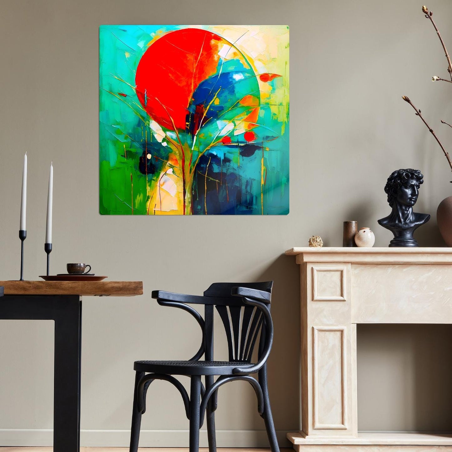 Abstract Sun No.AS3, Printed On Steel, Unique Images, Vibrant Colours, Highly Detailed, A Gift To Last A Lifetime.