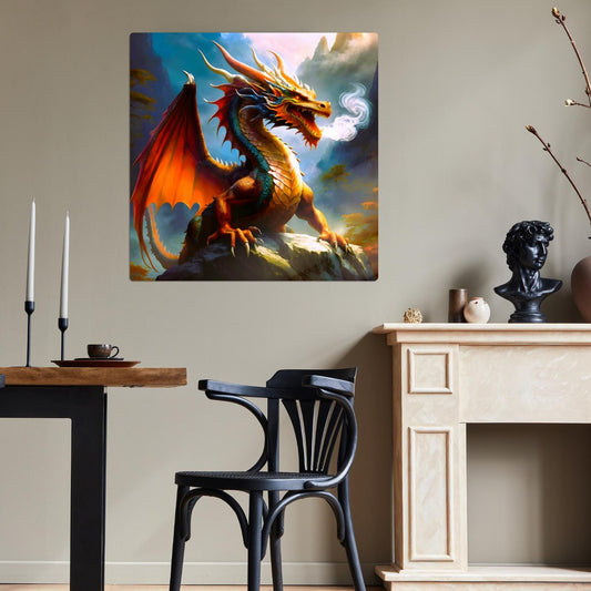 Dragon D4, Printed On Gloss Aluminium To Enhance Colours And Detail, Unique Wall Print, A Gift For A Lifetime...