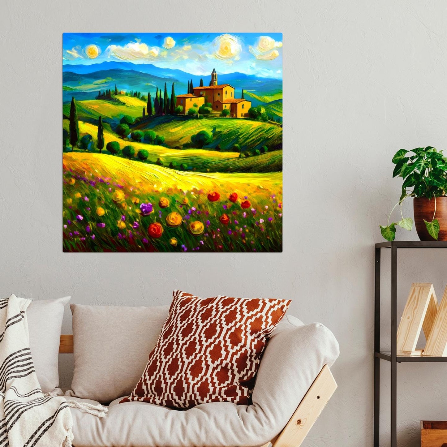Italian Countryside No3, Printed On Steel, Unique Image, Original Print, Highly Detailed, Vibrant Colours, A Gift That Lasts Forever