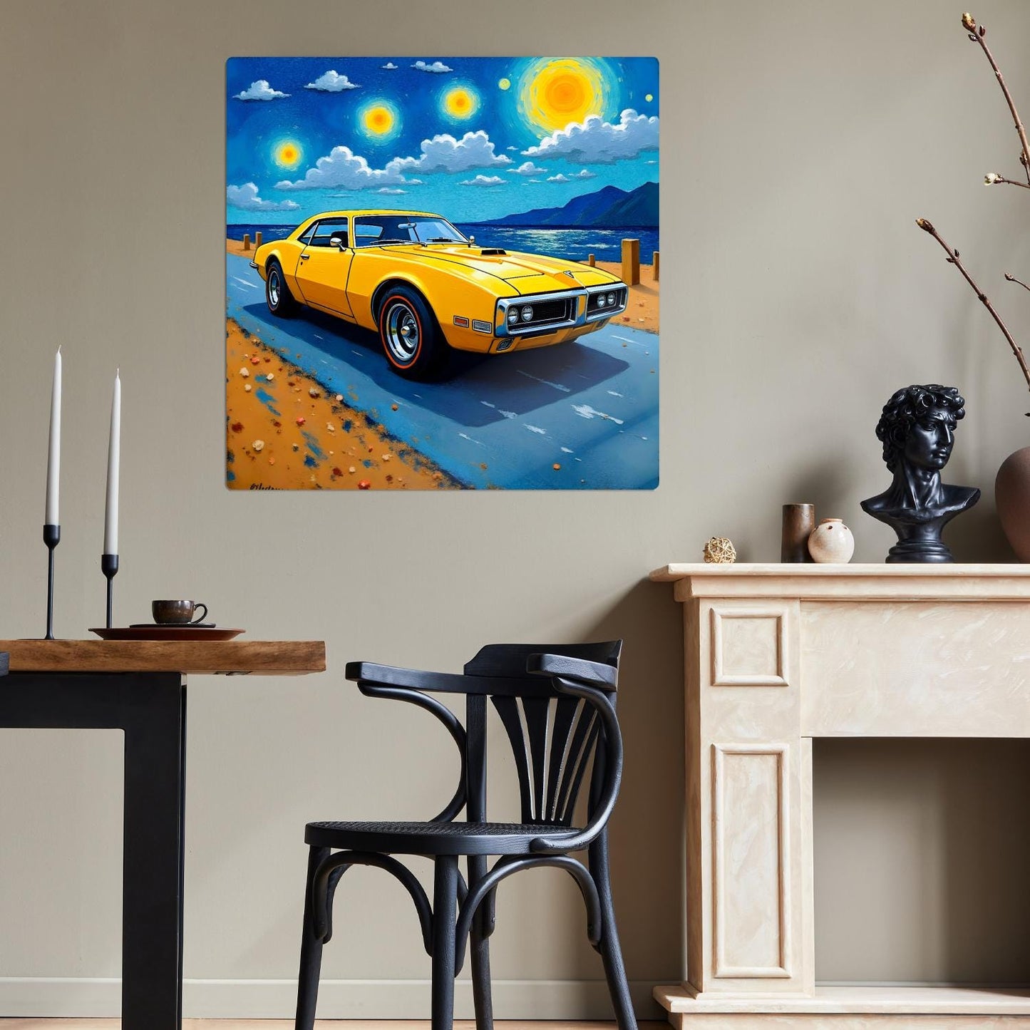 Motor Car No.C5, Printed On Steel, Unique Image, Original Print, Highly Detailed, Vibrant Colours, A Gift That Lasts Forever