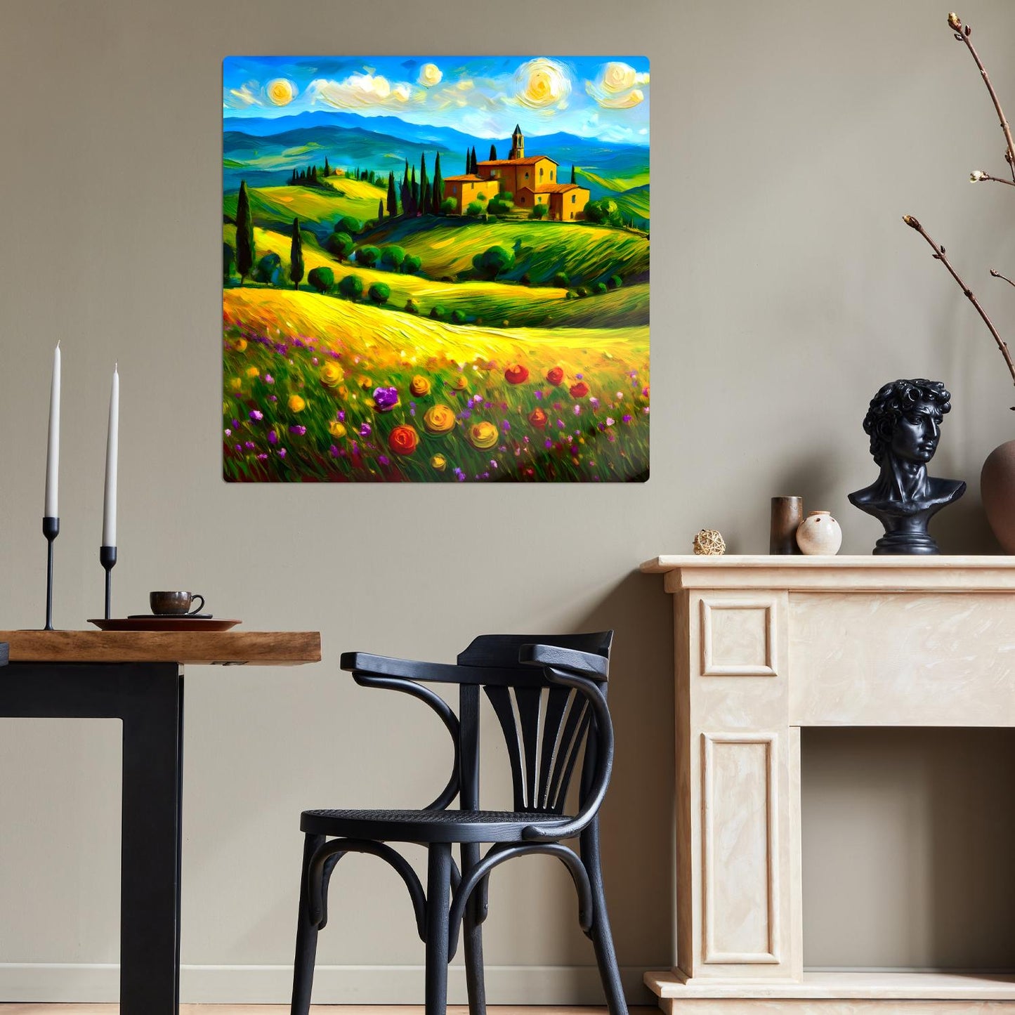 Italian Countryside No3, Printed On Steel, Unique Image, Original Print, Highly Detailed, Vibrant Colours, A Gift That Lasts Forever