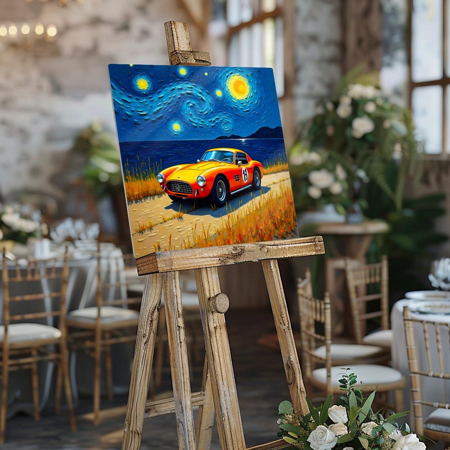 Motor Car No.C2, Printed On Steel, Unique Image, Original Print, Highly Detailed, Vibrant Colours, A Gift That Lasts Forever