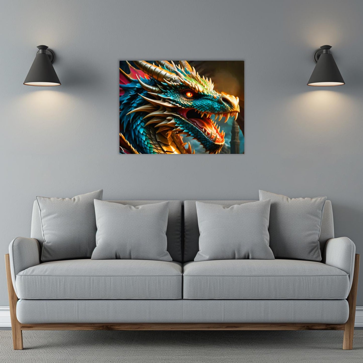 Dragon 2, Printed On Gloss Aluminium To Enhance Colours And Detail, Unique Wall Print, A Gift For A Lifetime...