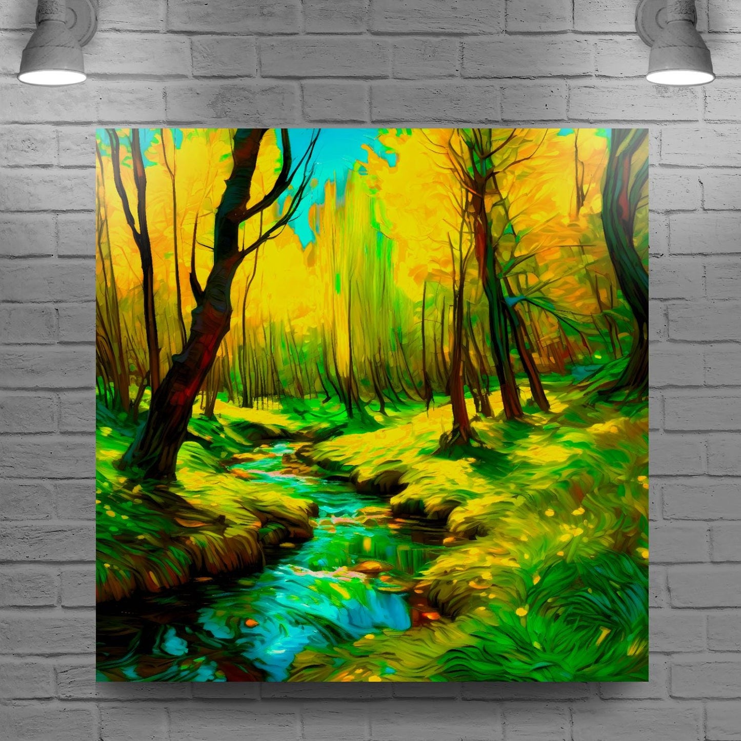 Wood Green No.WG2, Canvas Wall Art, Vivid Colours, Unique Wall Art, Unique Image, Box Canvas, Art Is A Gift For A Lifetime.