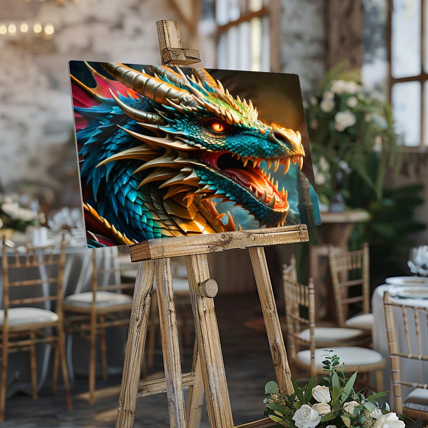 Dragon 2, Printed On Gloss Aluminium To Enhance Colours And Detail, Unique Wall Print, A Gift For A Lifetime...