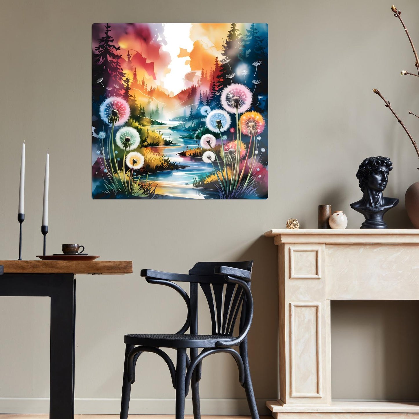 Dandelion No.D4, Metal Wall Art, Unique Images, Highly Detailed, Unique Gifts, Vibrant Colours, Art Is A gift For A Lifetime