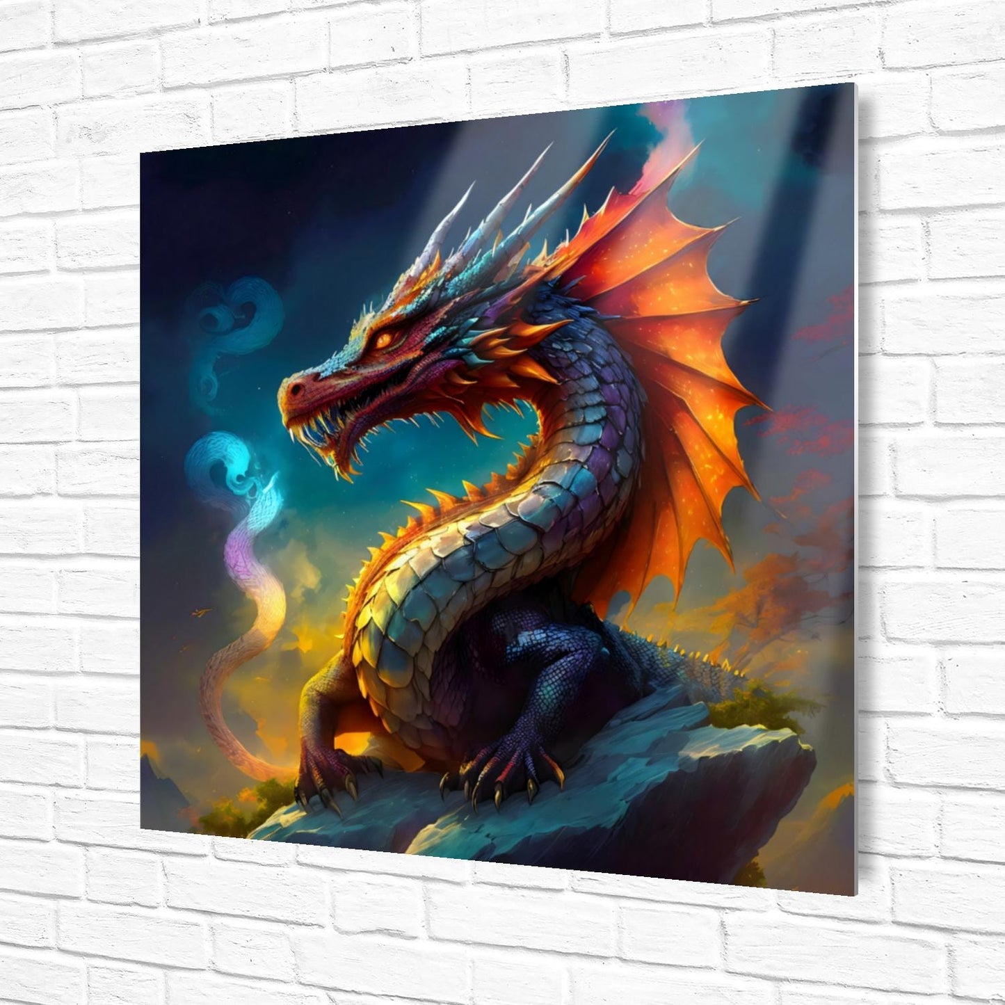 Dragon D2, Printed On Gloss Aluminium To Enhance Colours And Detail, Unique Wall Print, A Gift For A Lifetime...