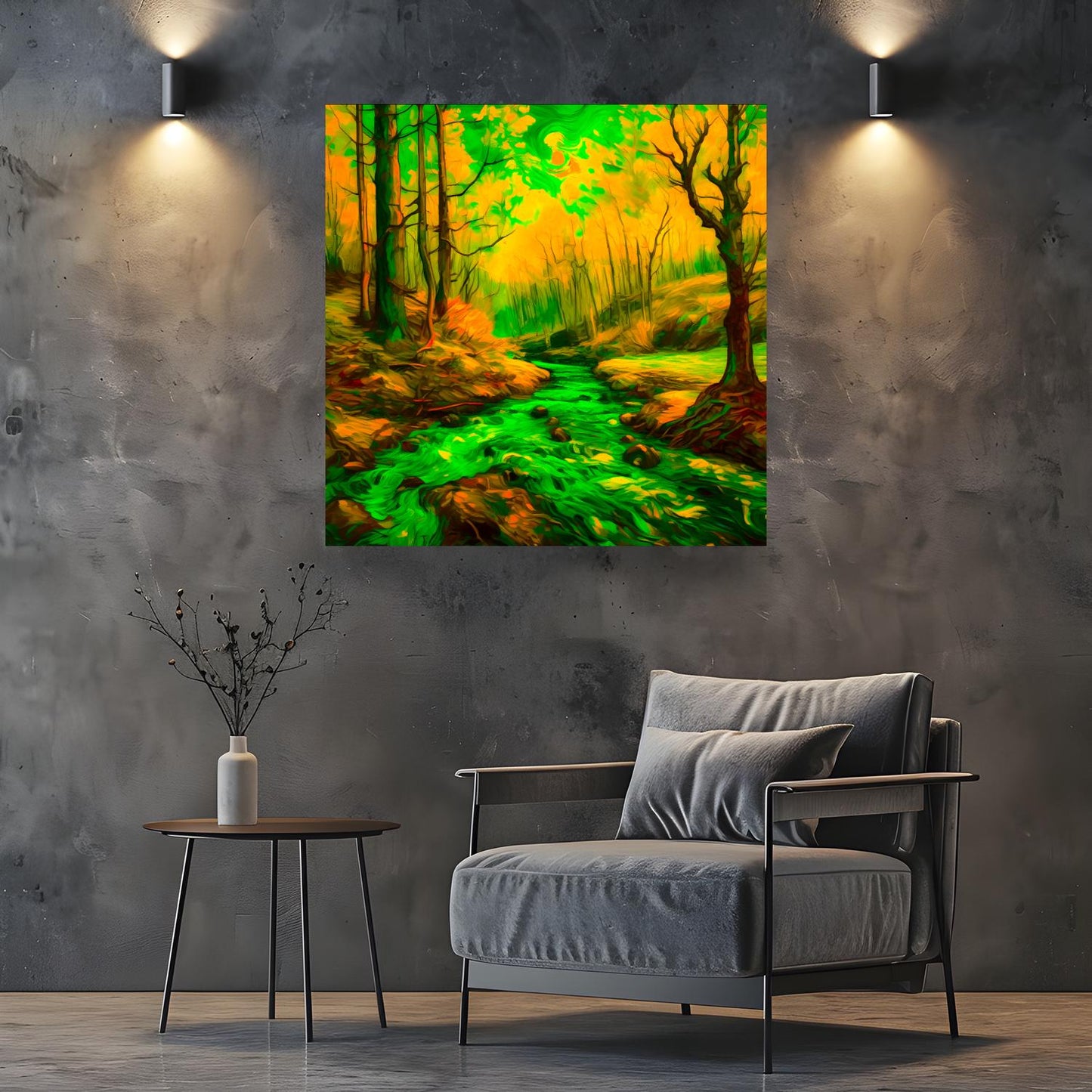 Wood Green No.WG4, Canvas Wall Art, Vivid Colours, Unique Wall Art, Unique Image, Box Canvas, Art Is A Gift For A Lifetime.