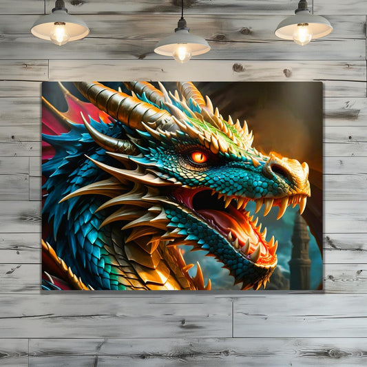 Dragon 2, Printed On Gloss Aluminium To Enhance Colours And Detail, Unique Wall Print, A Gift For A Lifetime...