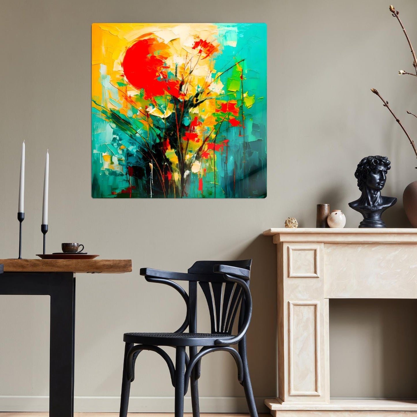 Abstract Sun No.AS1, Printed On Steel, Unique Images, Perfect Gift, Vibrant Abstract, A Gift To Last A Lifetime.