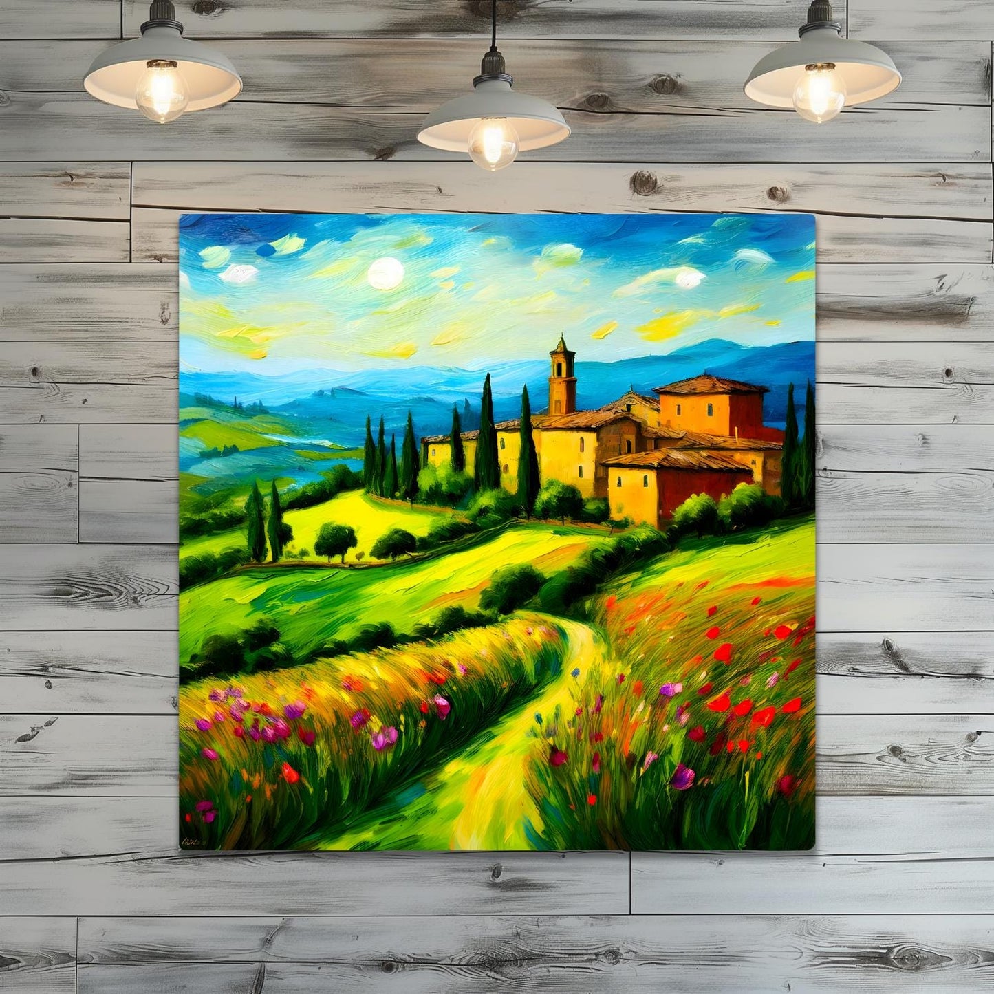 Italian Countryside No2, Printed On Steel, Unique Image, Original Print, Highly Detailed, Vibrant Colours, A Gift That Lasts Forever