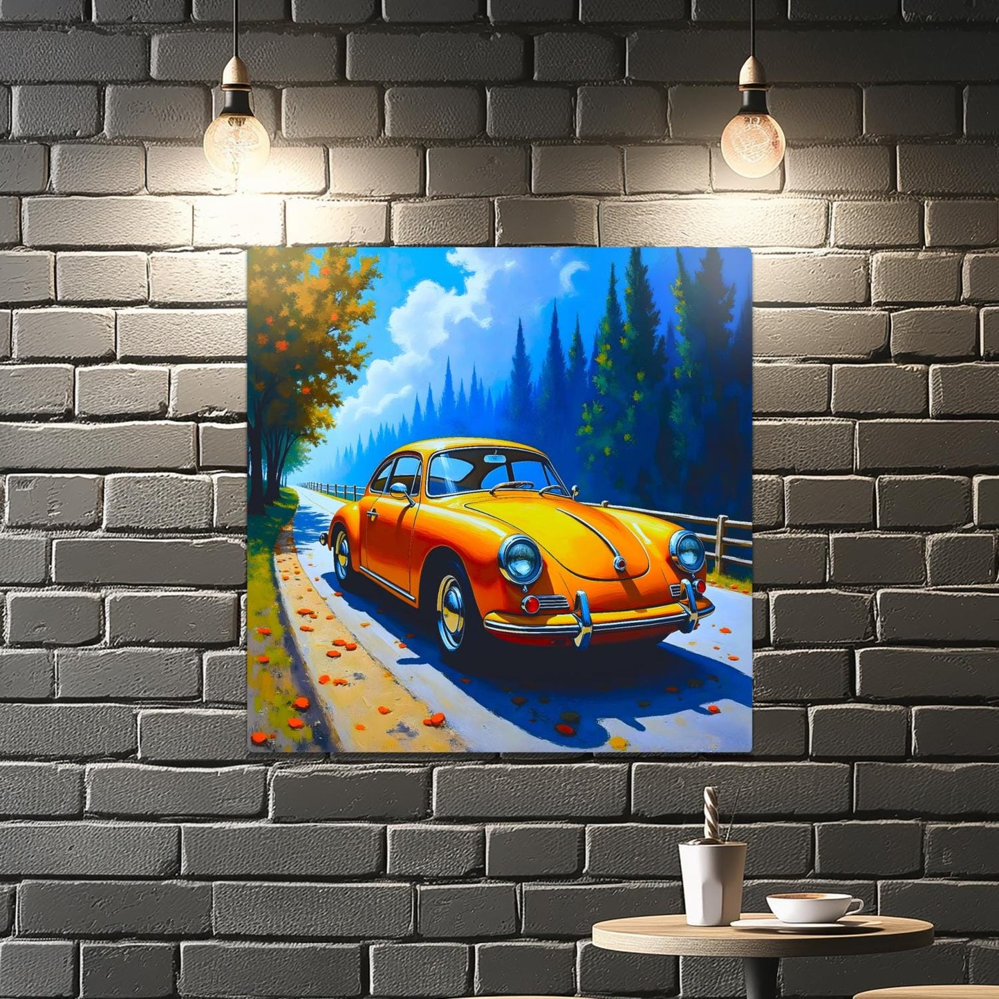Motor Car No.C8, Printed On Steel, Unique Image, Original Print, Highly Detailed, Vibrant Colours, A Gift That Lasts Forever