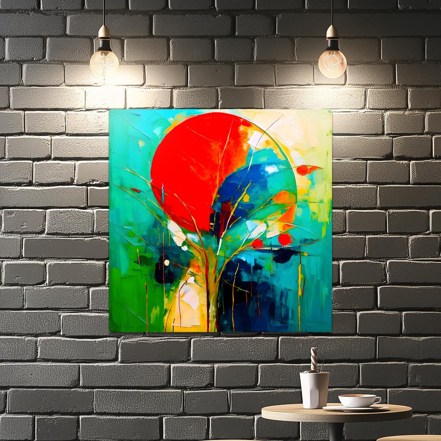 Abstract Sun No.AS3, Printed On Steel, Unique Images, Vibrant Colours, Highly Detailed, A Gift To Last A Lifetime.