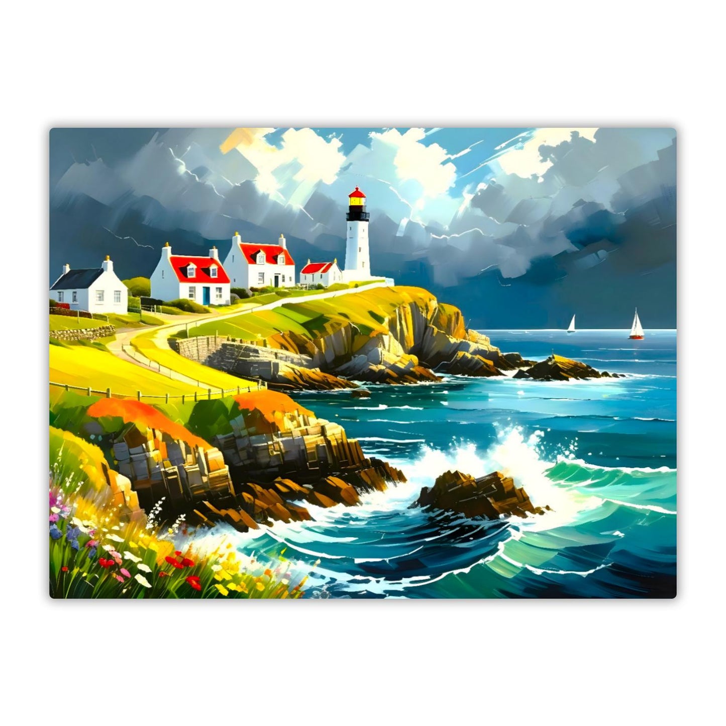 Coastal CO4, Printed On Gloss Aluminium To Enhance Colours And Detail, Unique Wall Print, A Gift For A Lifetime...
