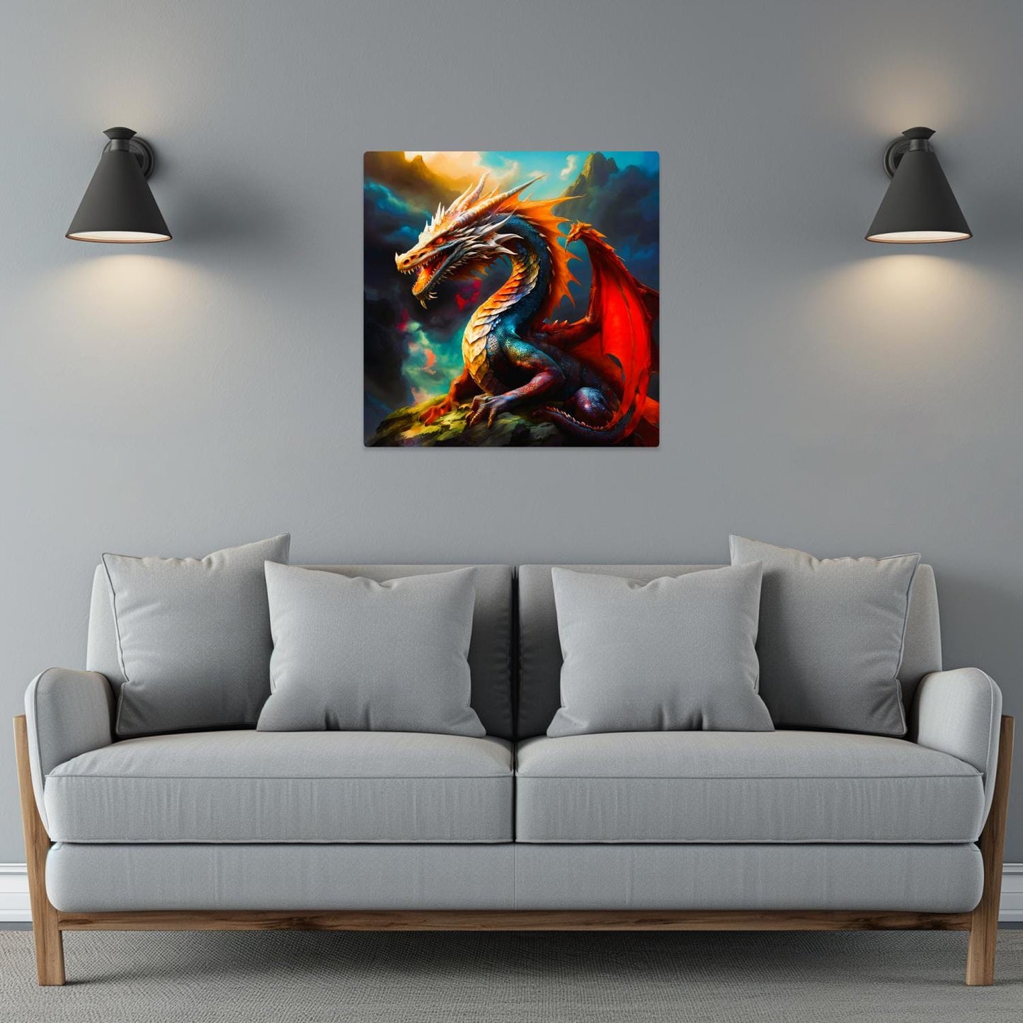 Dragon D3, Printed On Gloss Aluminium To Enhances Colours And Detail, Unique Wall Print, A Gift For A Lifetime..