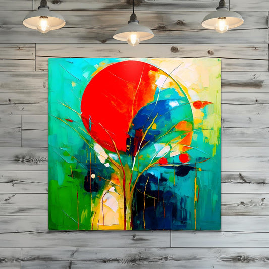 Abstract Sun AS3, Printed On Gloss Aluminium To Enhance Colour And Detail, A Gift That Will Lasts A Lifetime...