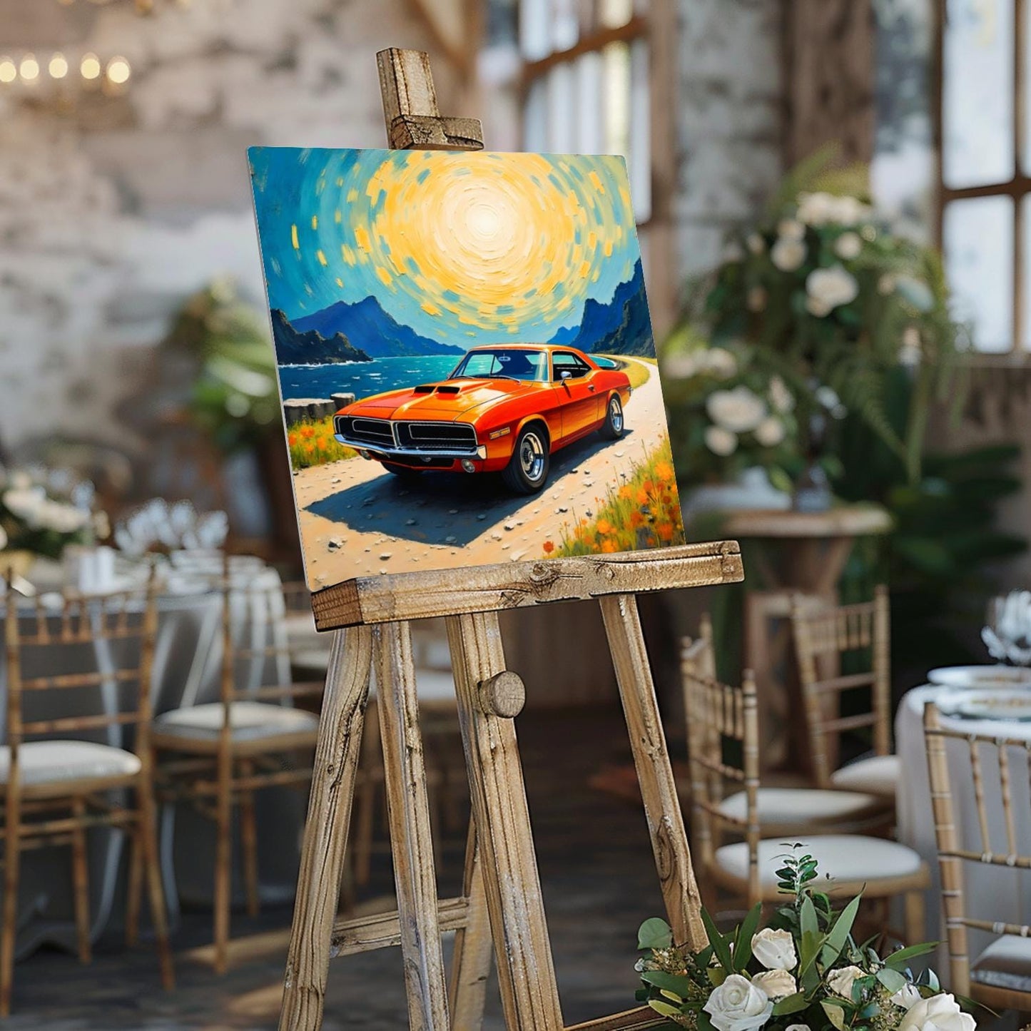 Motor Car No.C3, Printed On Steel, Unique Image, Original Print, Highly Detailed, Vibrant Colours, A Gift That Lasts Forever