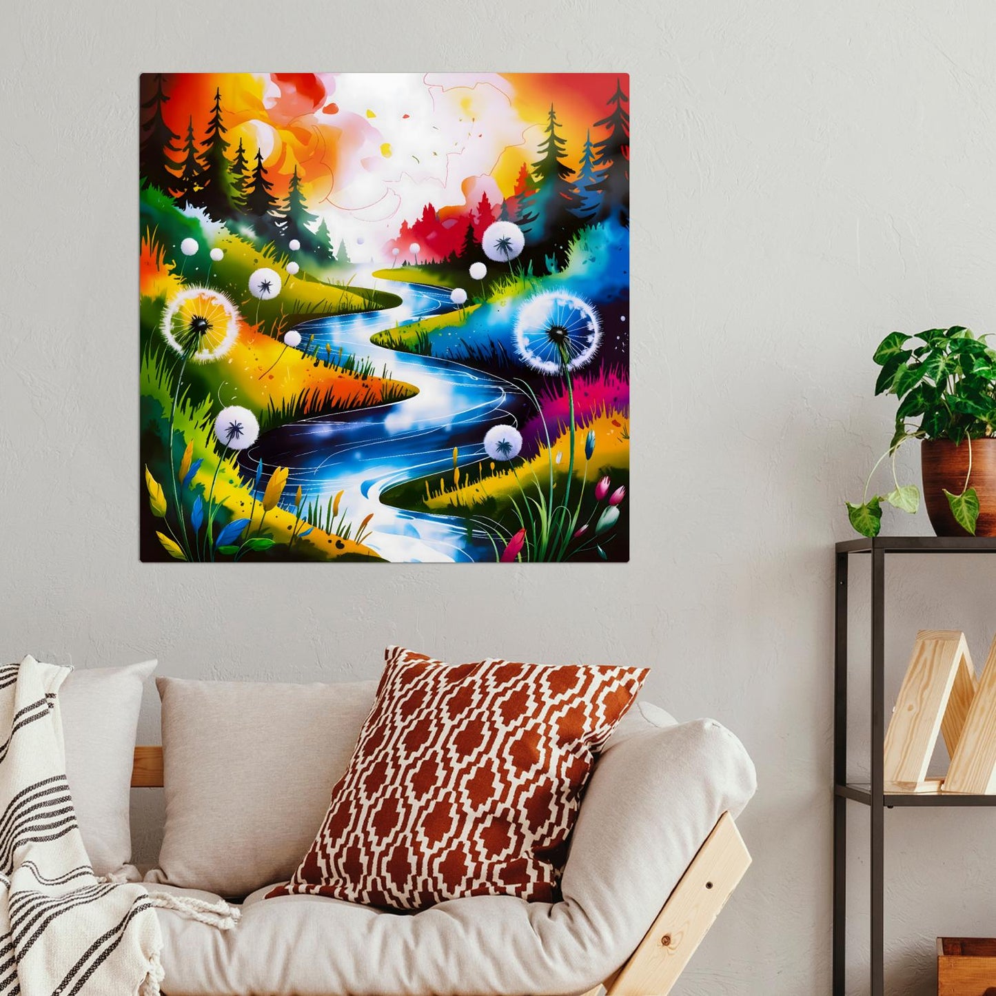 Dandelion No.D1, Metal Wall Art, Unique Images, Highly Detailed, Unique Gifts, Vibrant Colours, Art Is A gift For A Lifetime