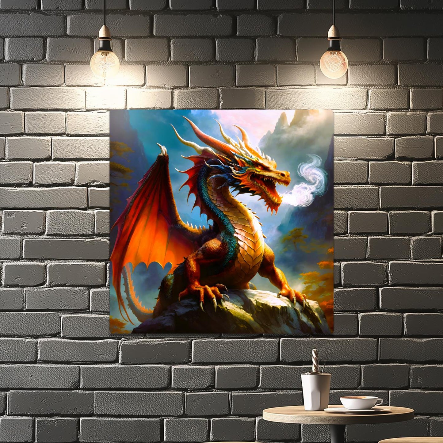 Dragon D4, Printed On Gloss Aluminium To Enhance Colours And Detail, Unique Wall Print, A Gift For A Lifetime...