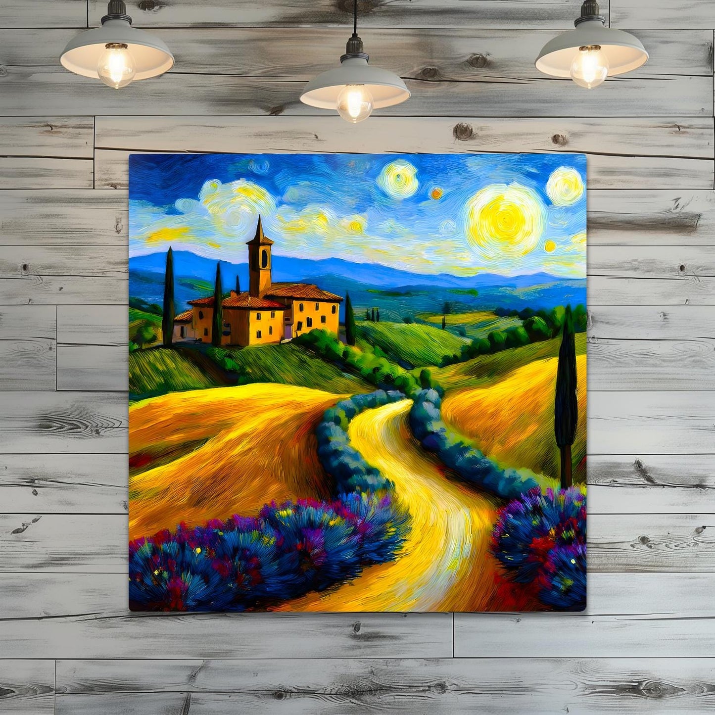Italian Countryside No4, Printed On Steel, Unique Image, Original Print, Highly Detailed, Vibrant Colours, A Gift That Lasts Forever