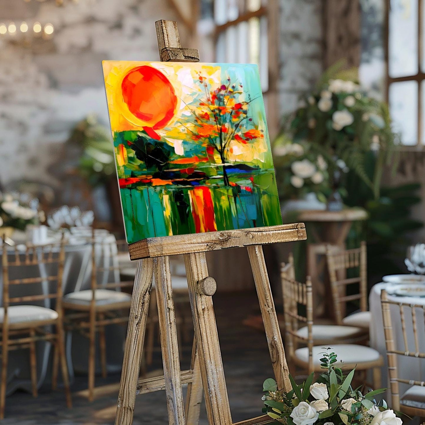 Abstract Sun AS4, Printed On Gloss Aluminium To Enhance Colour And Detail, A Gift To Lasts A Lifetime...