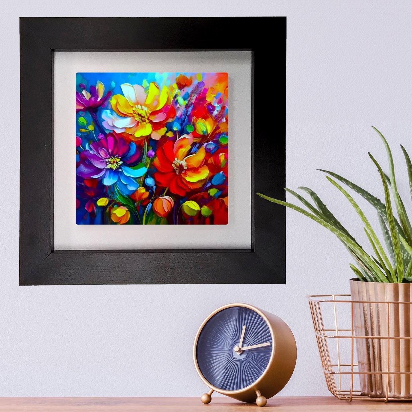 A Touch Of Colour 4, Ceramic Artwork, Framed In Black Or White, Unique Gift Idea, Ready To Hang Or Freestanding...