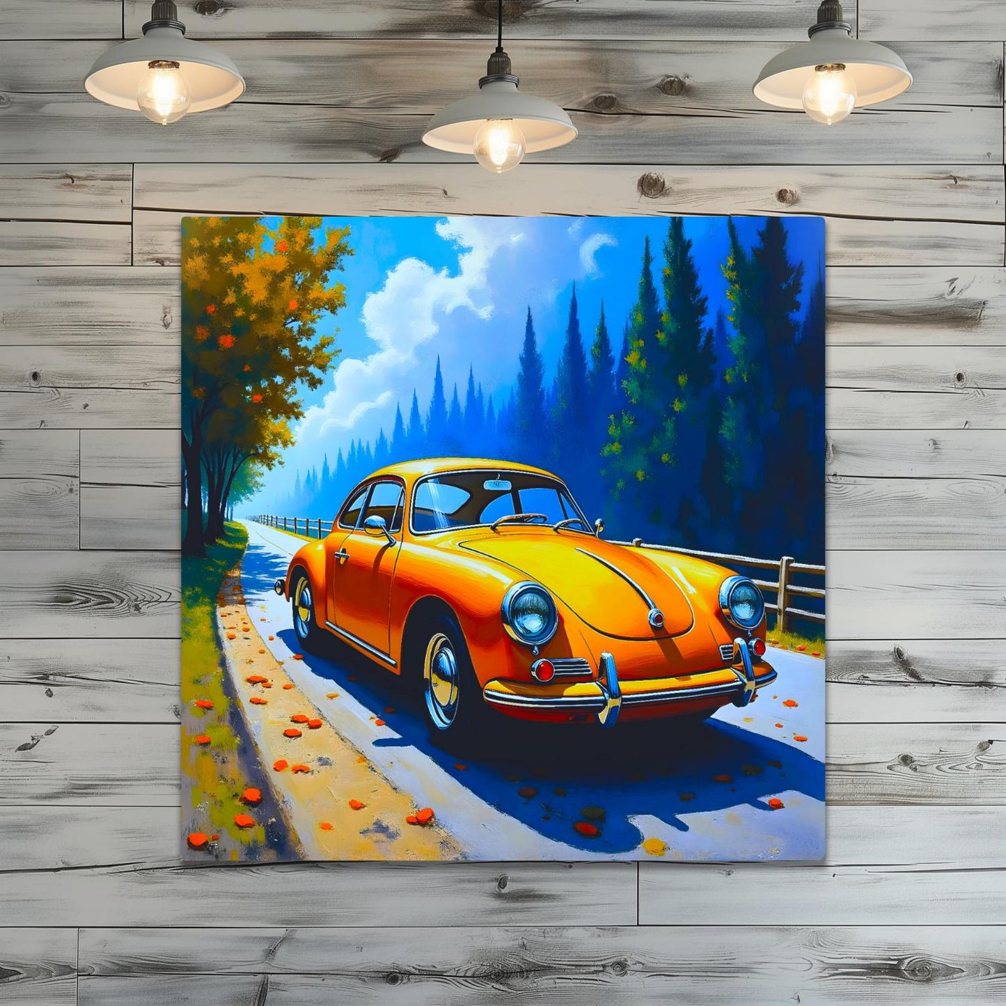 Motor Car No.C8, Printed On Steel, Unique Image, Original Print, Highly Detailed, Vibrant Colours, A Gift That Lasts Forever