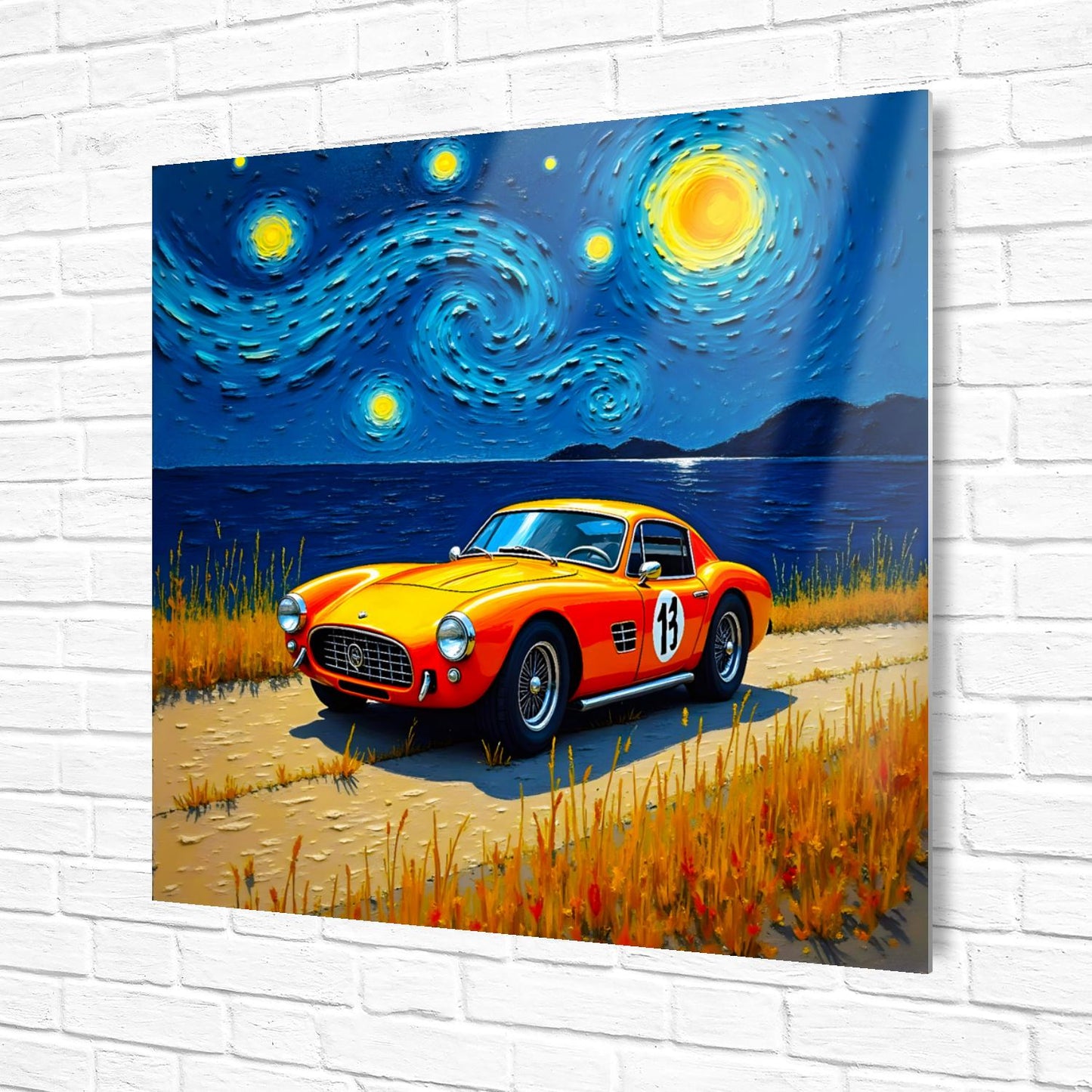 Motor Car No.C2, Printed On Steel, Unique Image, Original Print, Highly Detailed, Vibrant Colours, A Gift That Lasts Forever