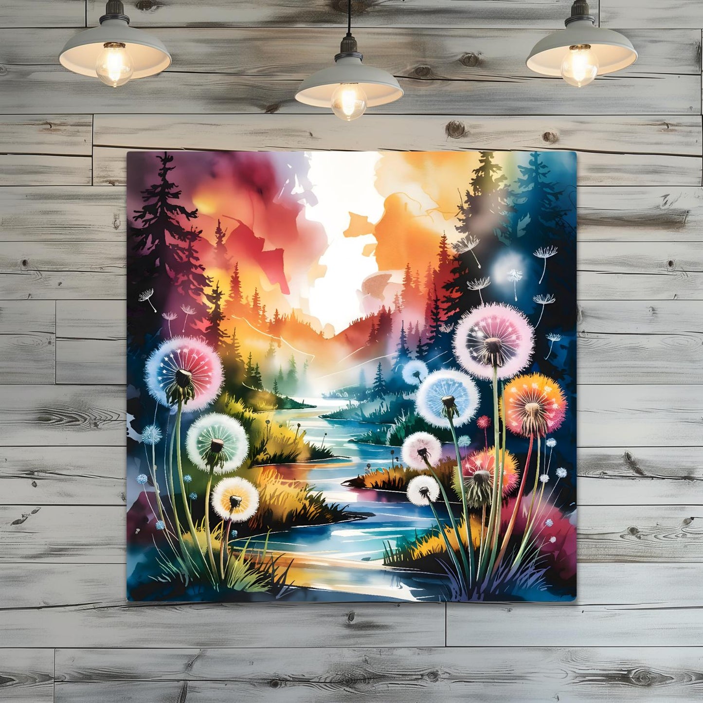 Dandelion No.D4, Metal Wall Art, Unique Images, Highly Detailed, Unique Gifts, Vibrant Colours, Art Is A gift For A Lifetime