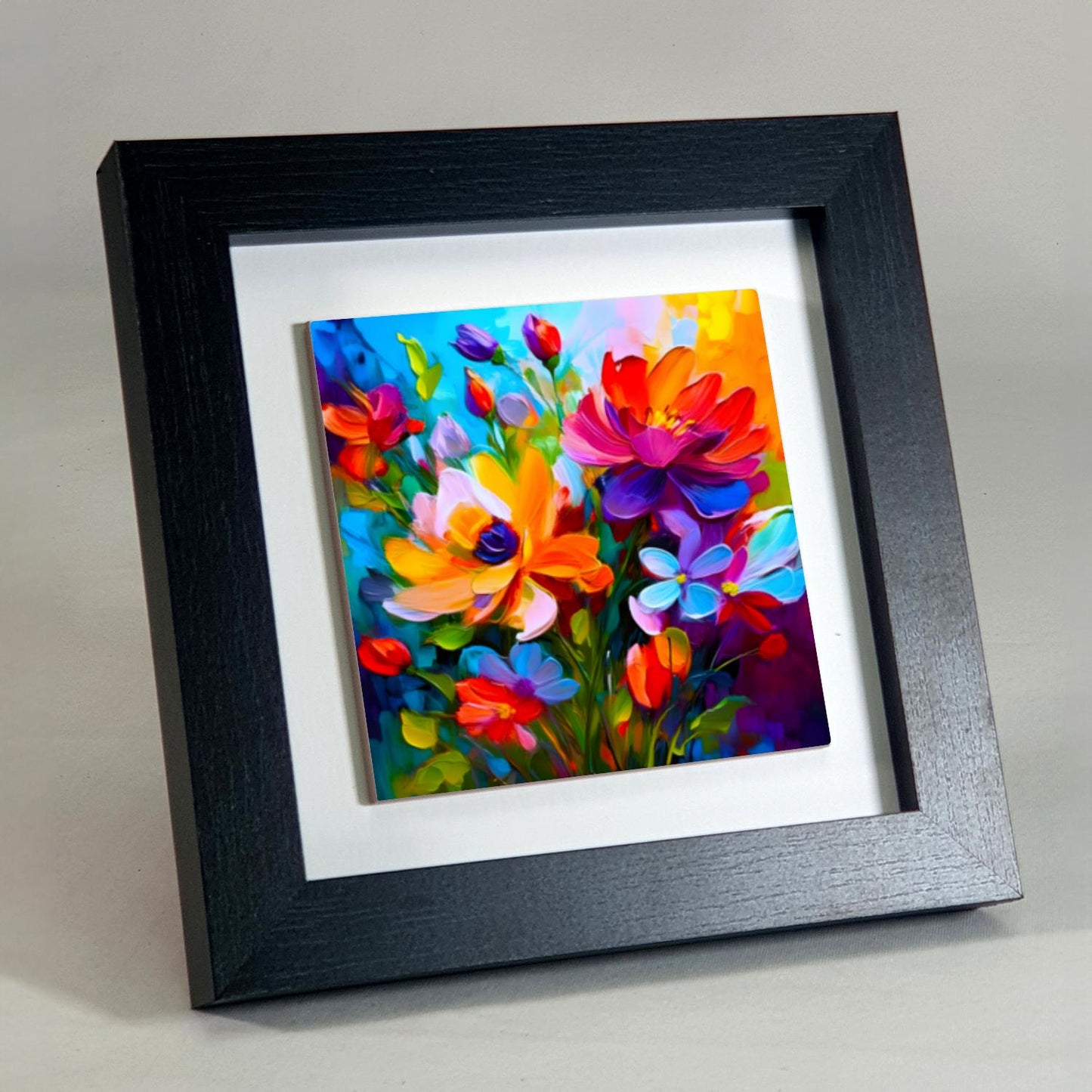 A Touch Of Colour 3, Ceramic Artwork, Framed In Black Or White, Unique Gift Idea, Ready To Hang Or Freestanding...