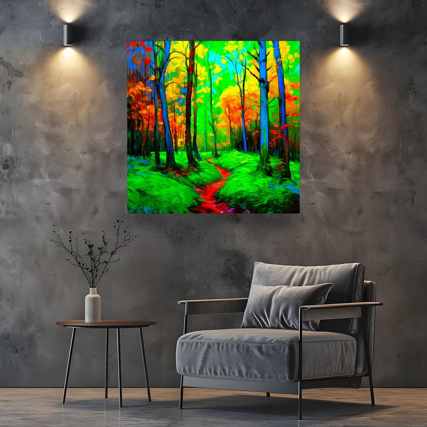 Wood Green No.WG3, Canvas Wall Art, Vivid Colours, Unique Wall Art, Unique Image, Box Canvas, Art Is A Gift For A Lifetime.