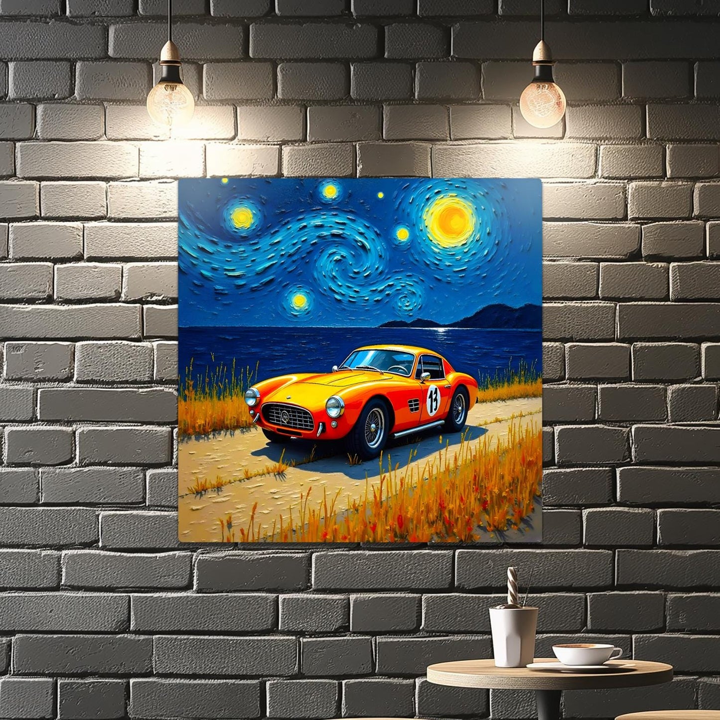 Motor Car No.C2, Printed On Steel, Unique Image, Original Print, Highly Detailed, Vibrant Colours, A Gift That Lasts Forever