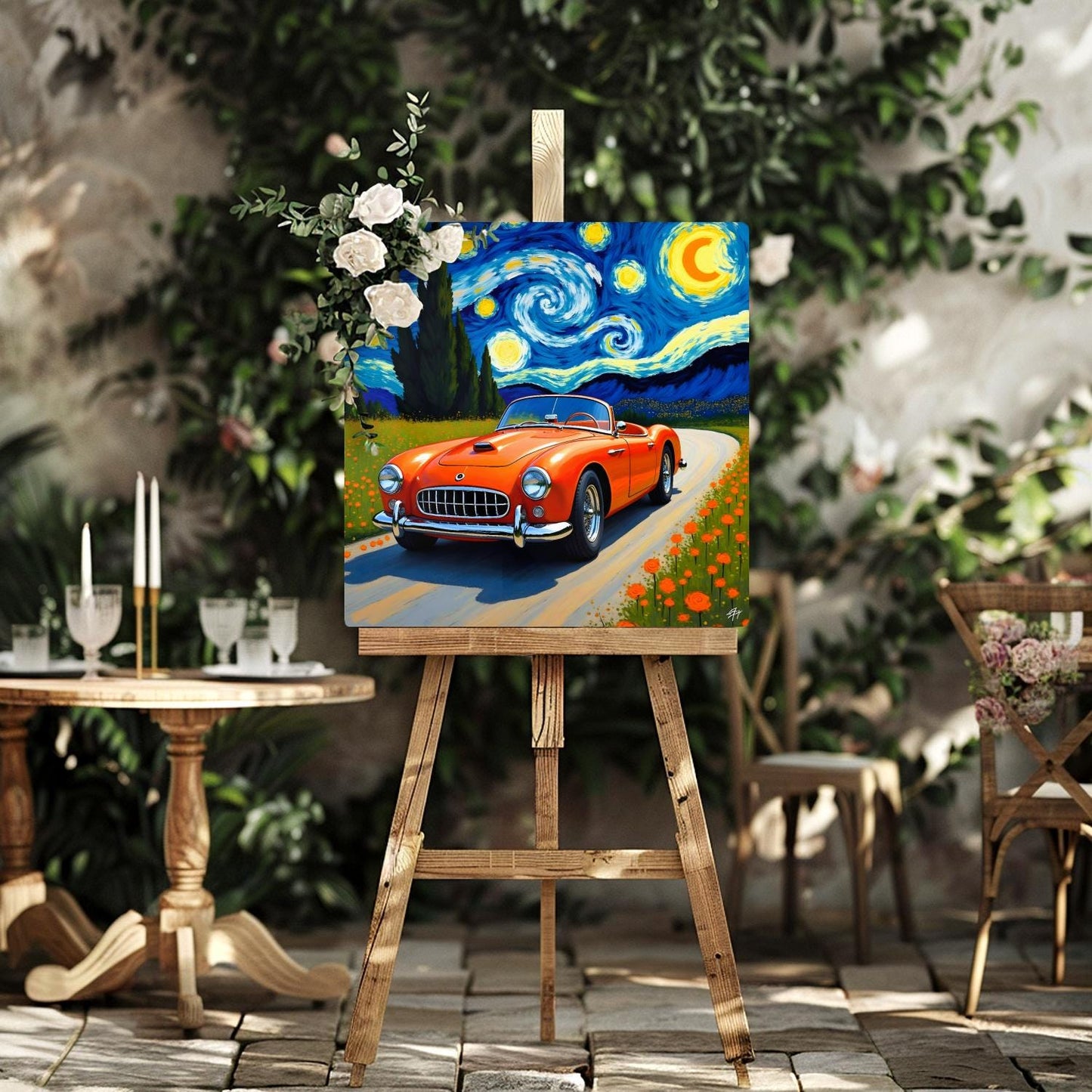 Car No7, Printed On Steel, Unique Image, Original Print, Highly Detailed, Great Gift Idea, Vibrant Colours, A Gift That Lasts Forever