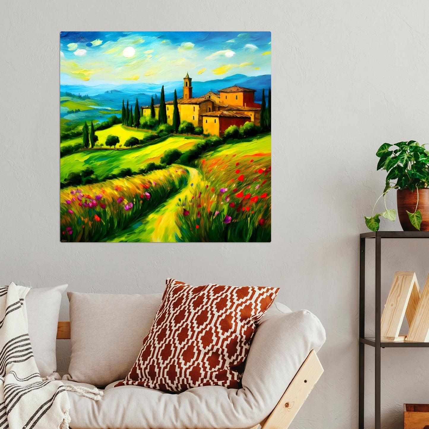 Italian Countryside No2, Printed On Steel, Unique Image, Original Print, Highly Detailed, Vibrant Colours, A Gift That Lasts Forever