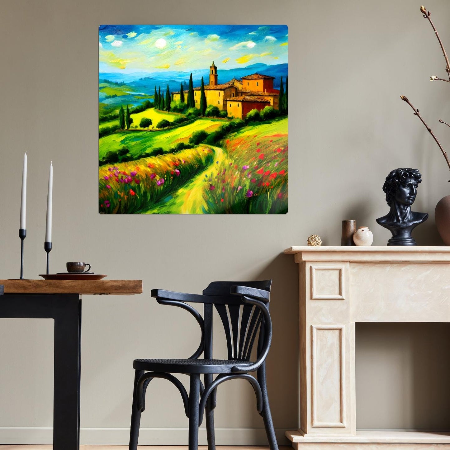 Italian Countryside No2, Printed On Steel, Unique Image, Original Print, Highly Detailed, Vibrant Colours, A Gift That Lasts Forever