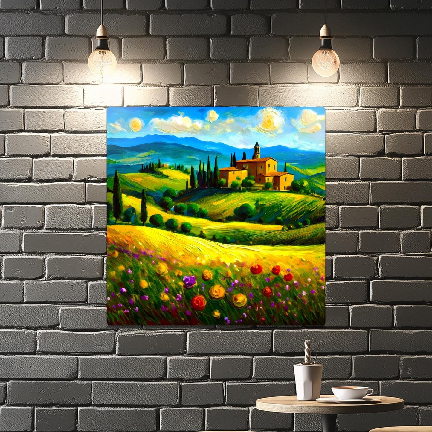 Italian Countryside No3, Printed On Steel, Unique Image, Original Print, Highly Detailed, Vibrant Colours, A Gift That Lasts Forever