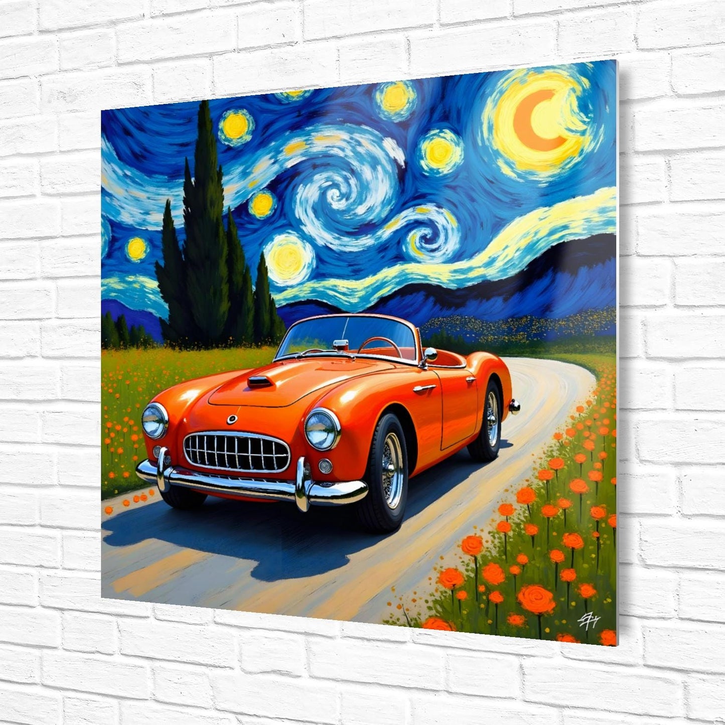 Car No7, Printed On Steel, Unique Image, Original Print, Highly Detailed, Great Gift Idea, Vibrant Colours, A Gift That Lasts Forever