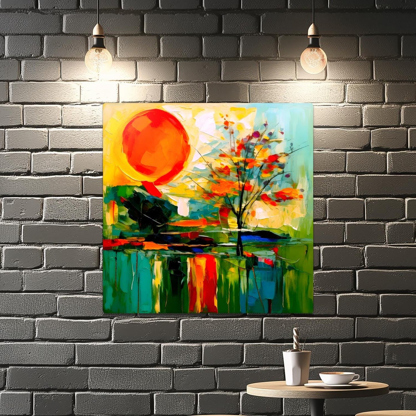 Abstract Sun No.AS4, Printed On Steel, Unique Images, Vivid Colours, Highly Detailed, A Gift To Last A Lifetime.