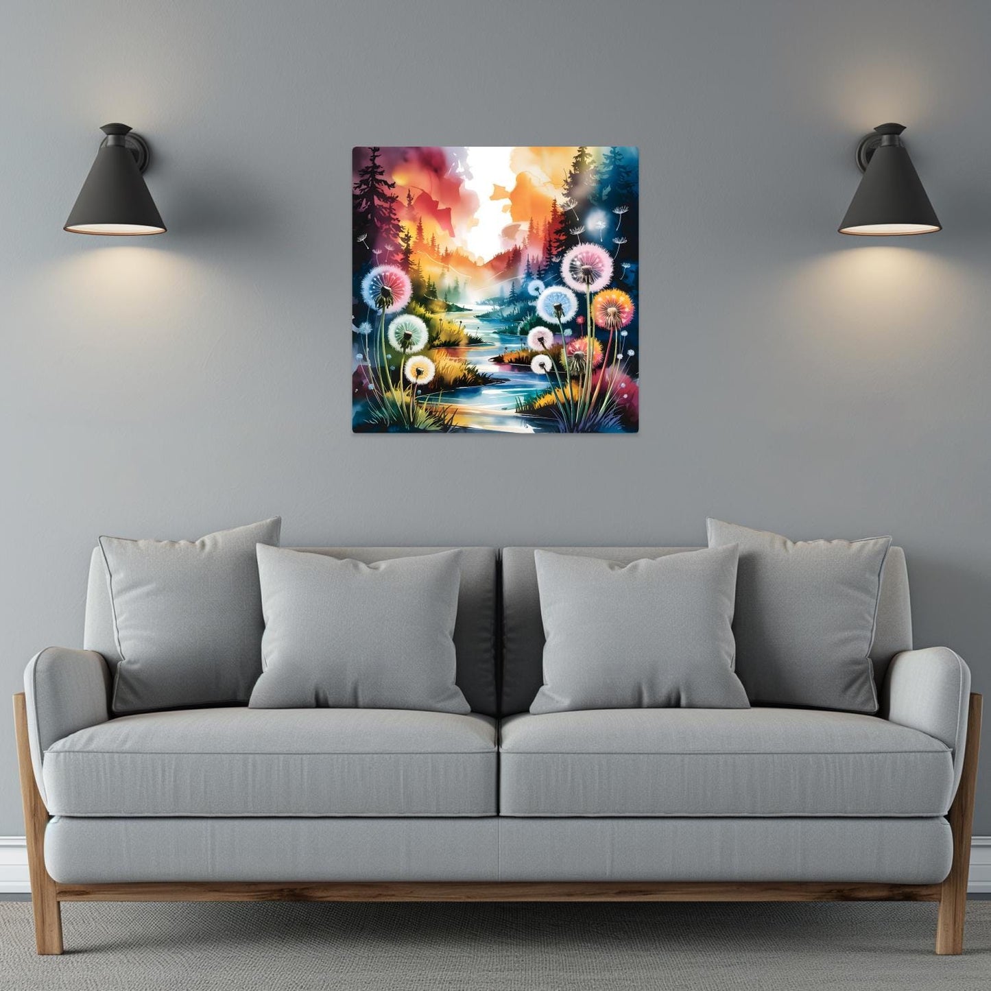 Dandelion No.D4, Metal Wall Art, Unique Images, Highly Detailed, Unique Gifts, Vibrant Colours, Art Is A gift For A Lifetime