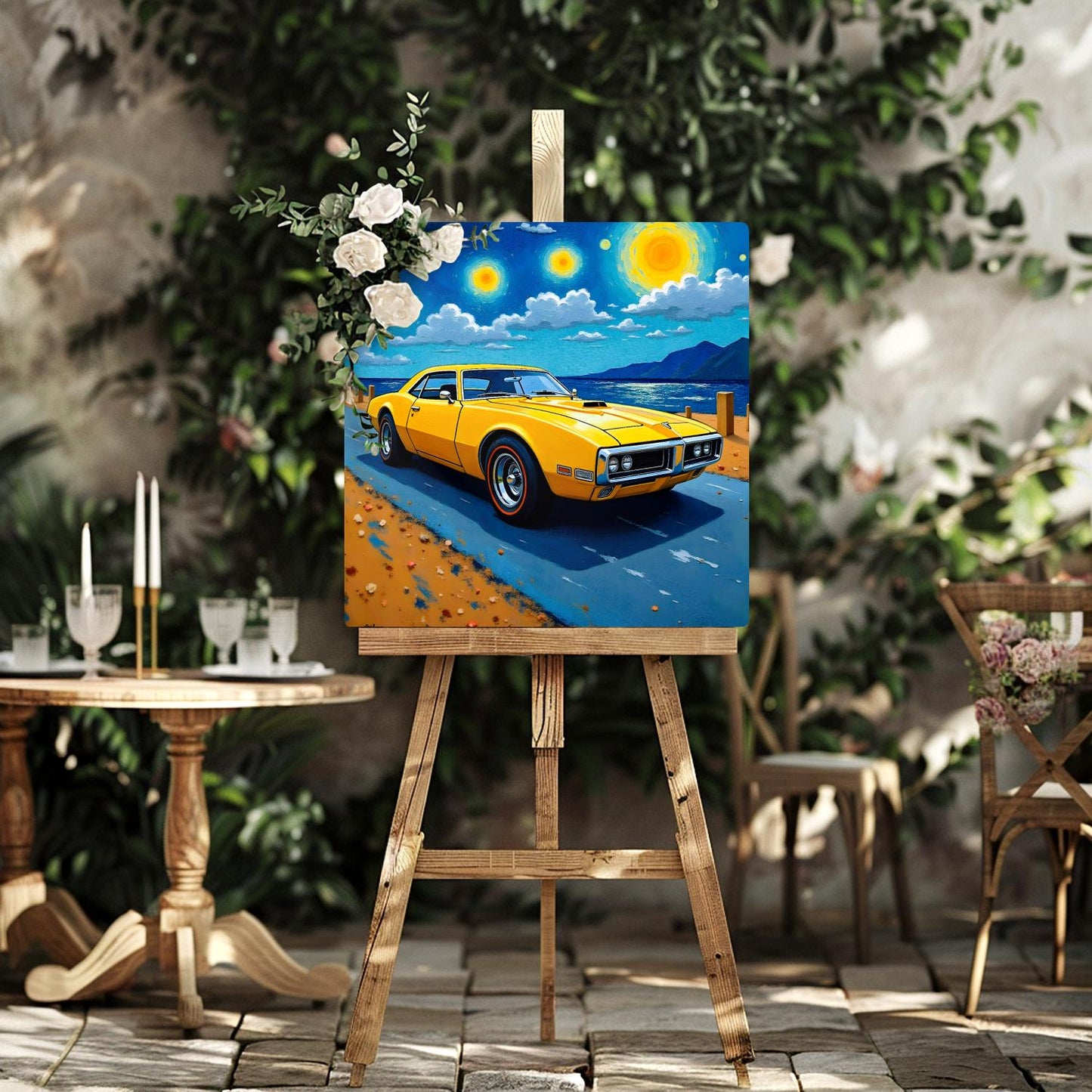 Motor Car No.C5, Printed On Steel, Unique Image, Original Print, Highly Detailed, Vibrant Colours, A Gift That Lasts Forever