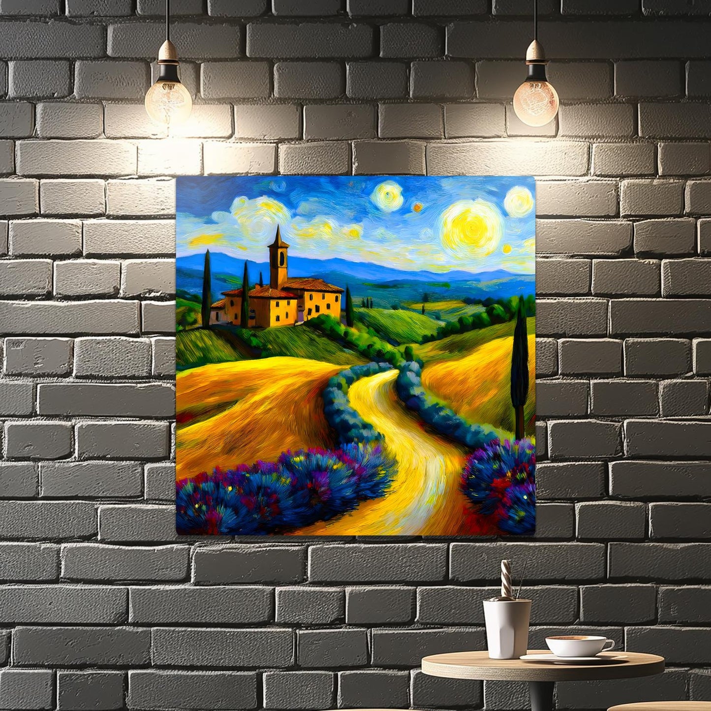 Italian Countryside No4, Printed On Steel, Unique Image, Original Print, Highly Detailed, Vibrant Colours, A Gift That Lasts Forever